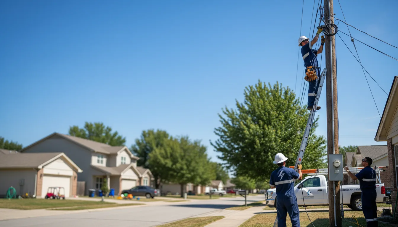 Residential electrician providing installation services in Rudolph, WI